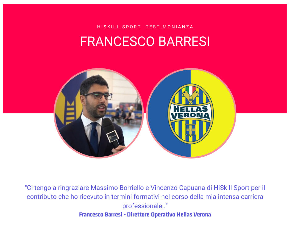 HiSkill Sport Testimonianza Francesco Barresi
